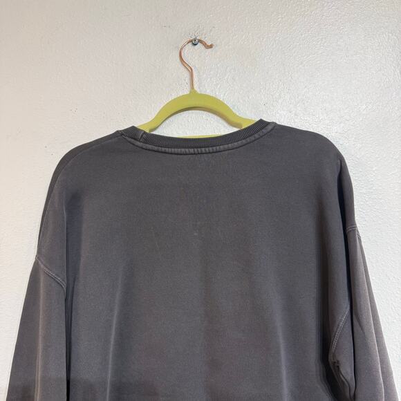 Rolling Stones Charcoal Sequin Tongue Graphic Crewneck Sweatshirt Sz M - Picture 7 of 11